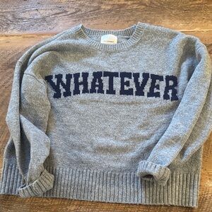 Gray Whatever Sweater
